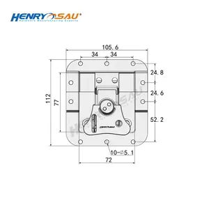 Recessed Mounted Offset Lock Flight Case Asesoris Luggage Audio Road Case Hardware Parts Accessories Latches