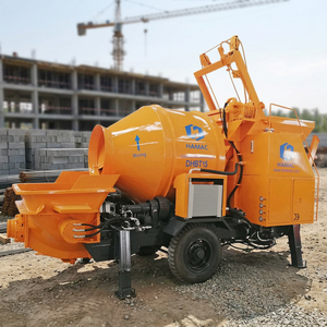 HAMAC Mini Portable Trailer Concrete Cement Mixer <b>Pump</b> High-Pressure Hydraulic Diesel Engine 18M3/H Discharge Capacity 2M/H - Product Image 2