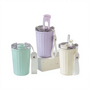 Vaso de Café Portátil Simple de Acero Inoxidable 316, Aislado al Vacío, Doble Pared, Diseño Moderno y Minimalista, Sin Logotipo, Sellado - Product Image 1