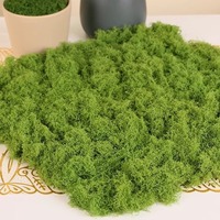 Mousse verte artificielle en soie écologique pour la décoration de Thanksgiving, de mariages, de maisons, de paysages et de sites touristiques, plante verte en gros