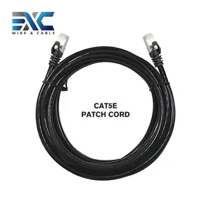 EXC Rj45 תיקון Ethernet Cat5e Lan כבל מקורה חיצוני לפנה"ס CCA FTP Cat5e כבל Ethernet רשת