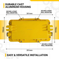 Lampe d'urgence LED pour zones dangereuses avec autonomie de batterie de 90 minutes pour la sécurité des plateformes offshore, signalisation anti-explosion pour les sorties de secours