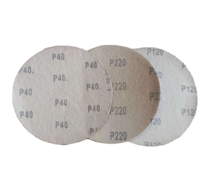 Rotes Aluminiumoxid-Schleifpapier <span class=keywords><strong>3</strong></span>/4/5/6 Zoll Schleif scheibe P40-P1000 Körnungen Keine Löcher Hakens ch laufe zum Polieren von Holz Metall OEM unterstützt - Product Image 2