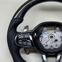 Volant de voiture sport en cuir et fibre de carbone personnalisé pour la série M M3 M5 G80 M4 G82 G01 X4 G02 X5 G05 X6 G06 G11 G12