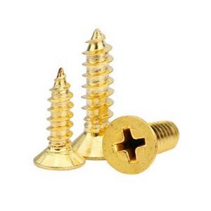 <span class=keywords><strong>Viti</strong></span> Autofilettanti in Ottone Massiccio M2.5x6 <span class=keywords><strong>per</strong></span> Artigianato in <span class=keywords><strong>Legno</strong></span>, Cerniere, Chiusure, Maniglie, Porte e Mobili - Product Image 1