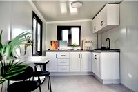 Maison conteneur extensible à double aile, villa modulaire préfabriquée, structure en acier, 20 pieds, épaisseur 65/75/100 mm, garantie 1 an pour le glamping