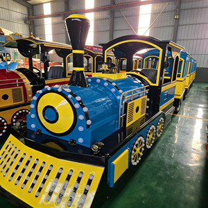 Treno Turistico Elettrico Senza Binari QiangLi Certificato CE <span class=keywords><strong>per</strong></span> Parchi Divertimento Interni/Esterni e Centri Commerciali, Attrazione ad Alta Capacità - Product Image 1