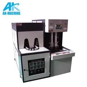 1000BPH 250-500ML Plastic Bottle Making Machine Small 2 Cavity Semi Auto Pet Stretch Blow Molding Machine