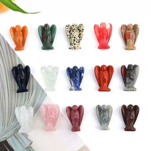 Venta al por Mayor de Cristales Naturales de 4 cm, Mini Tallados de Ángeles Hechos a Mano con Piedras Preciosas de Materiales Mixtos para Sanación - Product Image 1