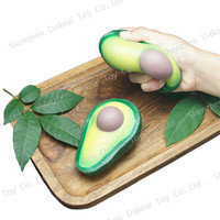 Juguete de aguacate unisex de silicona y goma para apretar, simulación, para niños, nueva tendencia popular
