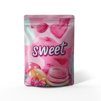 Sacs en mylar hologramme Pochette refermable pour emballage alimentaire Fermeture à glissière en plastique PET/PE pour jus et lait