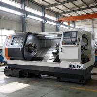 Tour CNC horizontal à lit incliné TCK600 à haute productivité, moyenne capacité, commande GSK, 8 axes, 220V, Shenghuan Metal