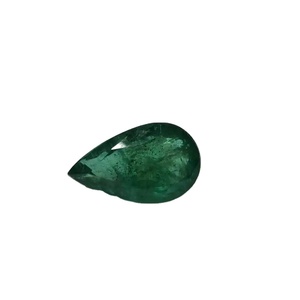 อัญมณีลูกแพร์สีเขียวมรกตธรรมชาติที่เป็นเอกลักษณ์100% อัญมณีหลวมสำหรับผู้หญิงเป็นของขวัญ - Product Image 1