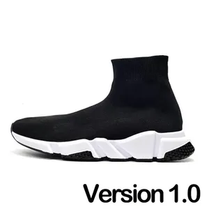 Scarpe calzino firmate uomo <span class=keywords><strong>donna</strong></span> Graffiti bianco nero rosso Beige rosa chiaro Sole stringate al Neon giallo runner trainerorm sneakers - Product Image 5