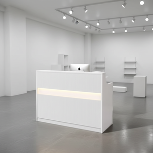 Mostrador de Recepción Moderno, Minimalista <span class=keywords><strong>y</strong></span> Duradero con LED para Salones de Belleza, Hoteles, Centros Comerciales <span class=keywords><strong>y</strong></span> Hospitales, Gran Oferta 2026 - Product Image 2