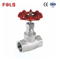 Vanne à boisseau fileté femelle de haute qualité, expédition d'usine, DN25 1 pouce BSP/NPT, vanne à boisseau à vis en acier inoxydable, eau