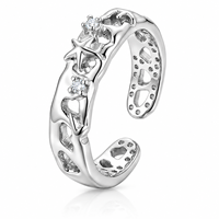 Bagues ouvertes étoiles scintillantes dorées et argentées pour femmes, ajustables, pour l'index et le majeur, bijoux de mode en gros