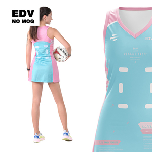 Conjunto de Ropa de Netball, Uniforme de Equipo, Vestido y Pantalones Cortos con Patrones Sublimados, Tela de Alto Rendimiento para Ligas y Torneos - Product Image 4