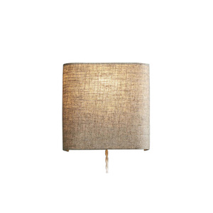 Wall <b>Lamp</b> Fabric Shade Led Light E27 Bulb Base <b>Switch</b> Control Bedroom Hallway Nordic Style - Product Image 5