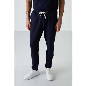 Ensemble de survêtement pour homme bleu marine, coton, coupe ample, décontracté, respirant, design simple, style adulte - Product Image 5