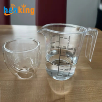 Mug à café en verre à double paroi isolé sous vide Ehanking, classique, anti-fuite, avec bouchon à paille, compatible lave-vaisselle et micro-ondes, durable, unisexe