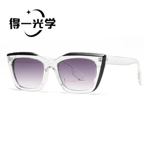 Cat Eye <b>Sunglasses</b> Black PC Frame UV400 Protection Unisex - Product Image 2