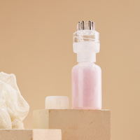 Nouvelle conception, flacon vide en PET de 50 ml pour lotion, huile capillaire, avec applicateur peigne de massage, contenant pour traitement du cuir chevelu