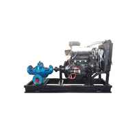 Pompe à eau diesel haute performance 50KW 62KVA refroidie par eau, montée sur remorque à châssis ouvert, pour l'irrigation agricole et le drainage des inondations