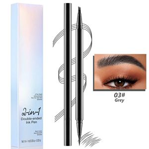Microblading stylo à sourcils 4 fourche pointe tatouage longue durée croquis fin marron noir étanche quatre pointes <span class=keywords><strong>crayon</strong></span> à sourcils pour peau profonde - Product Image 2