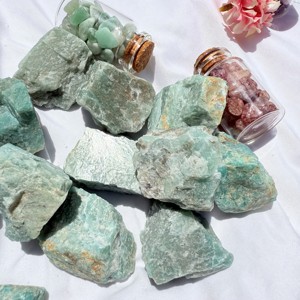 Piedra Natural de Amazonita en Bruto de Alta Calidad al por Mayor, Cristal Curativo, Gema en Bruto para Decoración del Hogar y Regalos de Navidad - Product Image 4