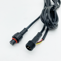 Harnais de câblage LED personnalisé en usine en Chine, connecteurs étanches M12, 3 broches, IP67/68, assemblage, câbles électriques