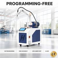Robot de Soldadura Móvil con Estructura de Acero, Cobot para Construcción, Programación Libre, Robot Colaborativo de 6 Ejes, Máquina de Soldadura