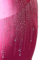 Ensembles de robes de gymnastique, de danse et de ballet pour enfants personnalisables, rose vif, respirants, design imprimé tendance, vêtements de performance
