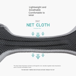 Chaleco con correa para el pecho para mascotas de tamaño mediano y grande de lujo, cuerda de tracción reflectante antirotura para perros, Correa suave Premium para mascotas transfronteriza - Product Image 5