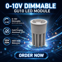 Module LED GU10 10W étanche IP44 à intensité variable 0-10V, design unique LHWYLED, vente directe d'usine, certification CE RoHS
