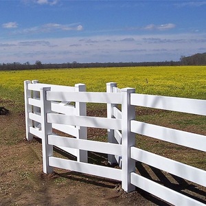 Premium Ranch Langlebige Vinyl Horse Paddock Panels Anti-UV-Beschichtung Einfache Installation Pfosten Corral Safety Design PVC Horse Fence - Product Image 5