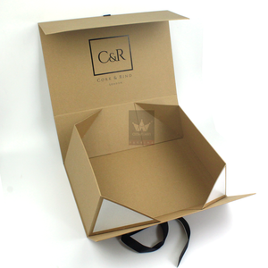 Caja de Regalo Magnética de Papel Kraft Personalizada, Popular y Elegante, con Cinta, al por Mayor - Product Image 3