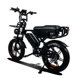 Bicicleta Eléctrica de Montaña X90 Max en Stock en la UE, Bicicleta Eléctrica Urbana Vintage con Doble Batería de Largo Alcance, Bicicleta Eléctrica con Suspensión Completa de 20 Pulgadas - Product Image 1