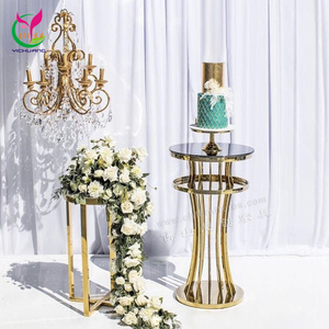 Thiết Kế Hiện Đại Sự Kiện Đám Cưới Ngoài Trời Khách Sạn Thép Không Gỉ Vàng Cao <span class=keywords><strong>Bar</strong></span> Bảng - Product Image 1