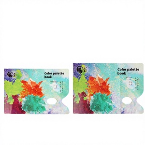 Palette d'artiste en bois Weizhuang TSB02 A4 9K jetable, détachable, pour mélange de peintures sans lavage, huile, acrylique/ aquarelle - Product Image 3