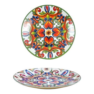 Assiette à dessert en porcelaine FAVIGNANA LINE, DIAM. 21CM, MULTICOLORE - Product Image 1