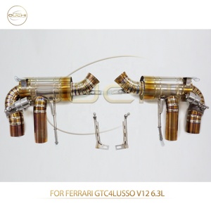 Sistema de Escape Catback OUCHI para Ferrari <span class=keywords><strong>GTC4Lusso</strong></span> V12 6.3L, de Titanio con Válvula y Silenciador, Alto Flujo, Piezas de Rendimiento Automotriz - Product Image 5