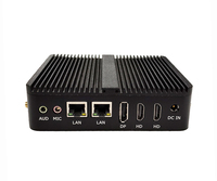 Mini PC sans ventilateur anti-poussière Intel Alder Lake N100, double LAN, ordinateur industriel embarqué, Linux Windows11 OS, boîtier NUC PC