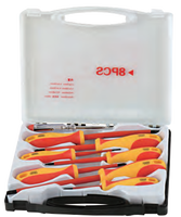 VDT-33 – Kit de 8 tournevis isolés pour réparation d'ordinateurs, en acier et plastique, pour bricolage domestique