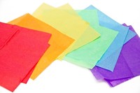 Emballage de mouchoir coloré avec logo personnalisé emballage de papier de soie tissu emballage de cadeau de bijoux de commerce électronique
