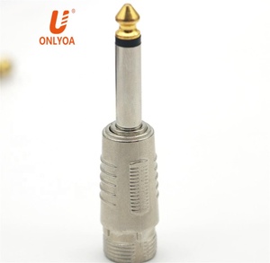 ONLYOA 6.35mm Connector Mono Audio Plug Jack 6.5 Amplifier Microphone Plug <strong>1/4</strong>&quot; Male Plug <strong>to</strong> <strong>RCA</strong> Female Jack Xlr Connector