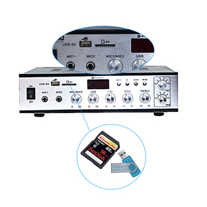 Amplificador de Áudio Profissional para Sistema PA USB-80 80W, Amplificador de Potência e Mixer - Product Image 6