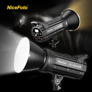 NiceFoto HC-1000SBII 100W 전문 스튜디오 장비 액세서리 LED COB 비디오 조명 사진 조명