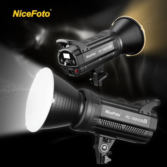 NiceFoto HC-1000SBII 100W Professional Studio Equipment Accessories LED COB Video Lighting Photographic Light