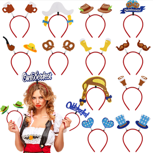 2024 baru dekorasi ikat kepala Munich Oktoberfest Jerman untuk alat peraga foto pesta liburan - Product Image 6